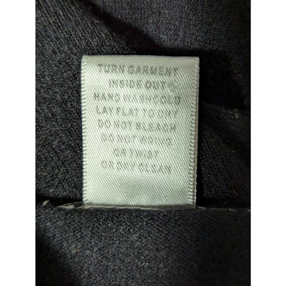 CACHE! ELEGANT JEWELED & MOP BUTTON BLACK LIGHTWEIGHT CARDIGAN SWEATER! SZ L - Picture 8 of 9